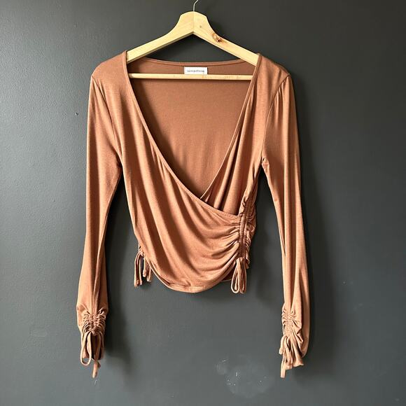 Lovers and Friends Dory Top Brown Size Small - Picture 10 of 12